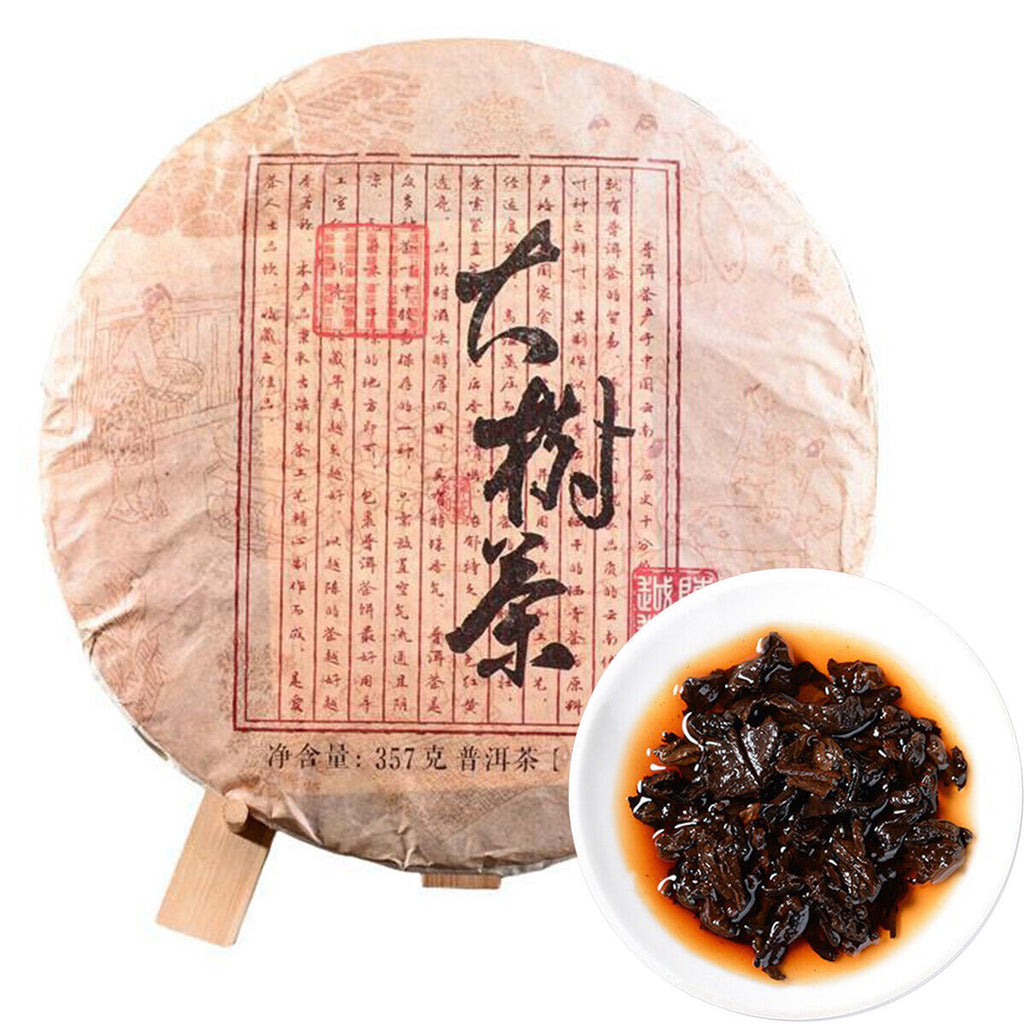 Bio Reife Pu-erh Tee Handgemachte Menghai Gekochte Schwarzer Tee Kuchen 357g