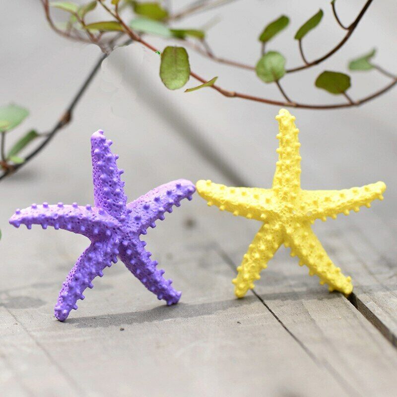 Figurine Mediterranean1pc Style Barbed Resin Starfish Crafts Artificial Figurine