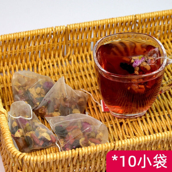 Menopause Herbal Tea Bags Red Date Longan Rose Beetroot Mulberry Blend