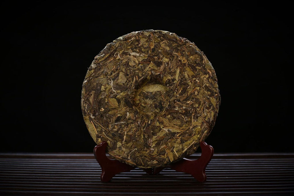 Lao Banzhang Golden Leaf Yellow Tablet Tea Yunnan Pu'er Tea Raw Tea 357g/12.59oz