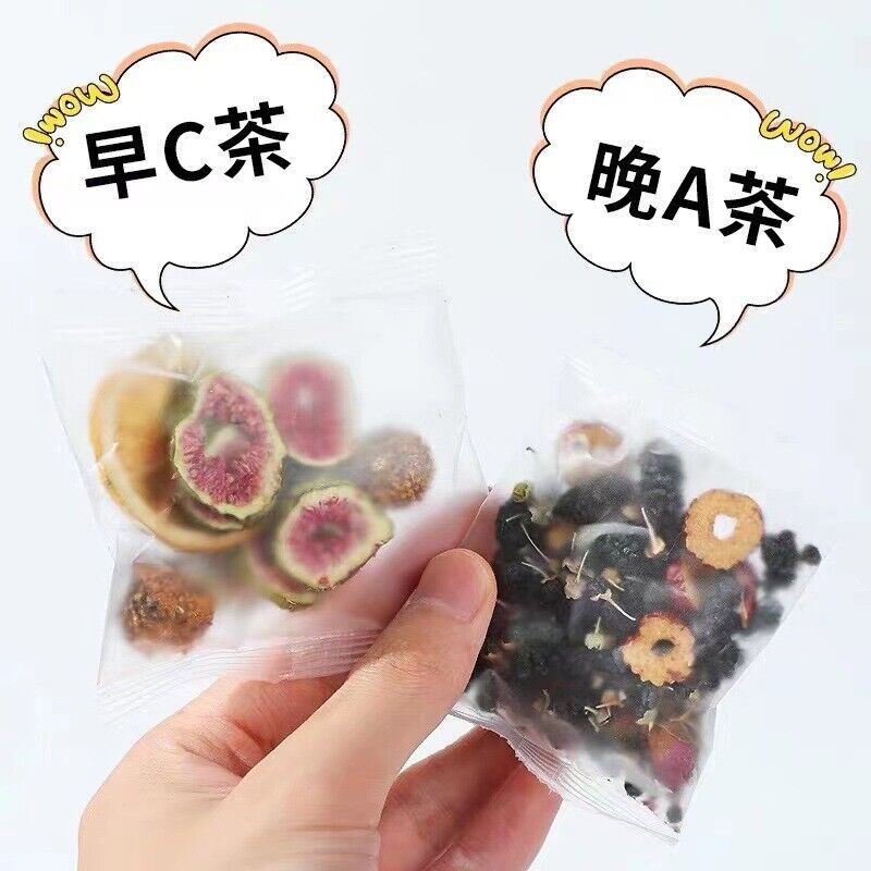 Rosa roxburghii black goji berry mulberry lemon slice combination tea