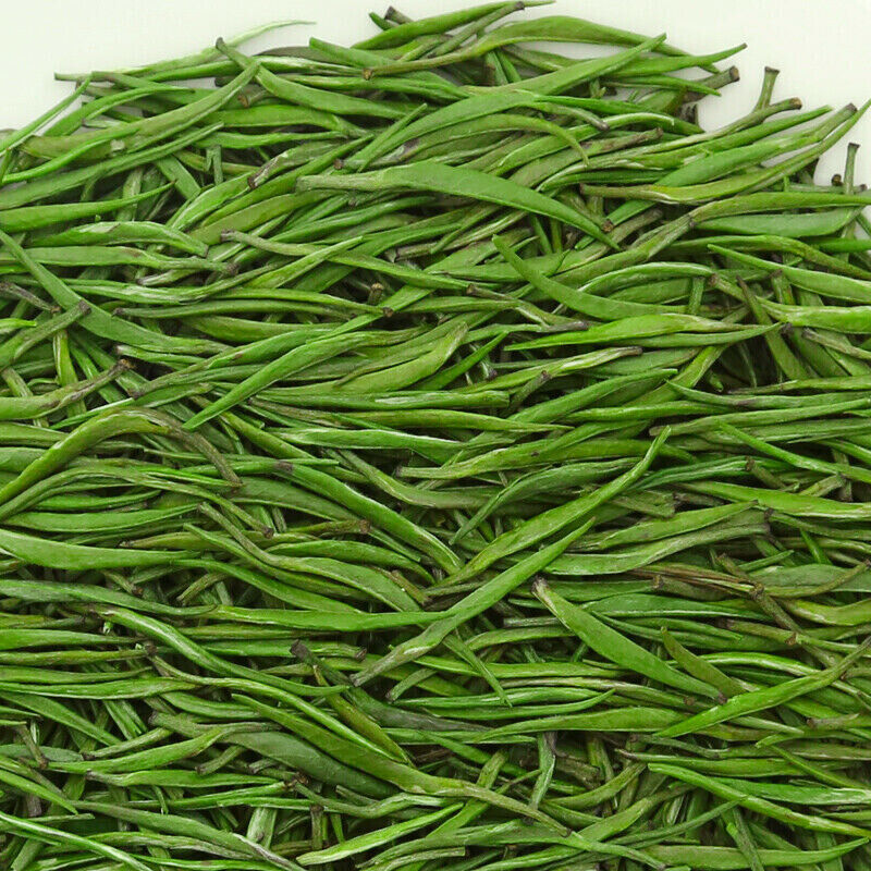 LEPINLECHA 100g Ming Qian Silver Jar Que She Sparrow's Tongue Chinese Green Tea Secondary image