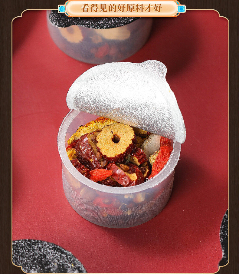 Ginseng Ten Treasures Tea Small Tin 250g Mulberry Wolfberry Tea