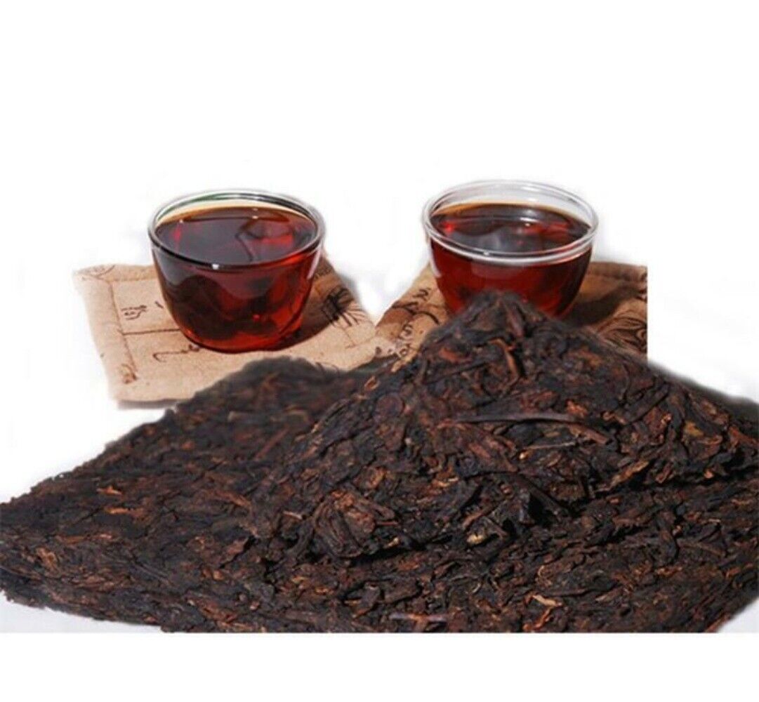 200g Ripe Puer Tea Brick Chinese Shu Ancient Tree Aged Premium Loose Leaf Main image