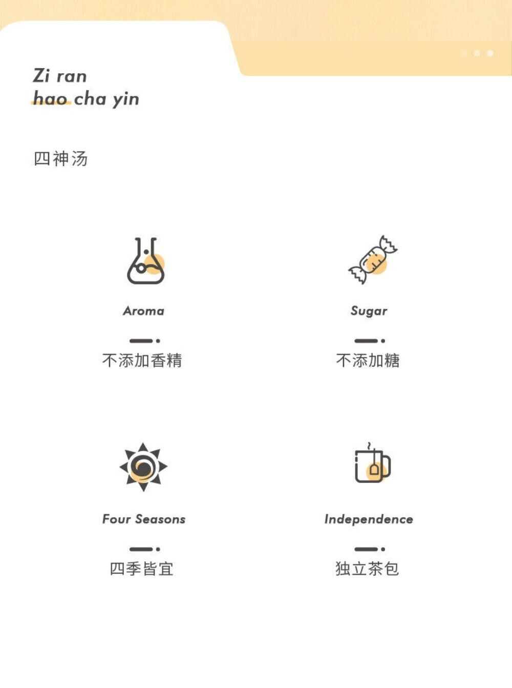 Four Herb Soup Tea Barley Coix Tangerine Poria Yam Lotus Seed Blend