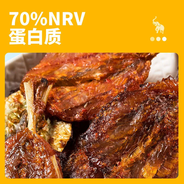 DELICIOUS DRIED FISH Crispy Snack Crystal Fish Calamari Gold Fish 25g*3