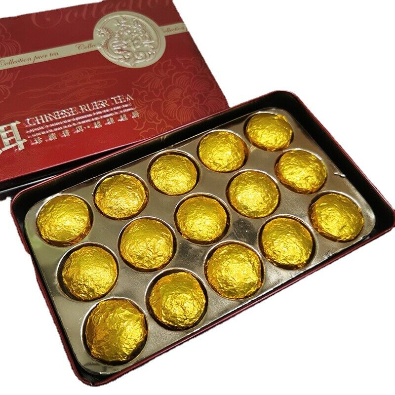 15pcs/box Yunnan Nuoxiang Pu'er Ripe Tea Iron Box Nuoxiang Mini Tuo Tea Main image