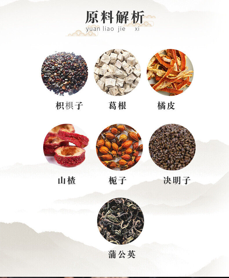 Herbal Tea Blend with Pueraria Tangerine Peel Hawthorn for Digestion and Comfort