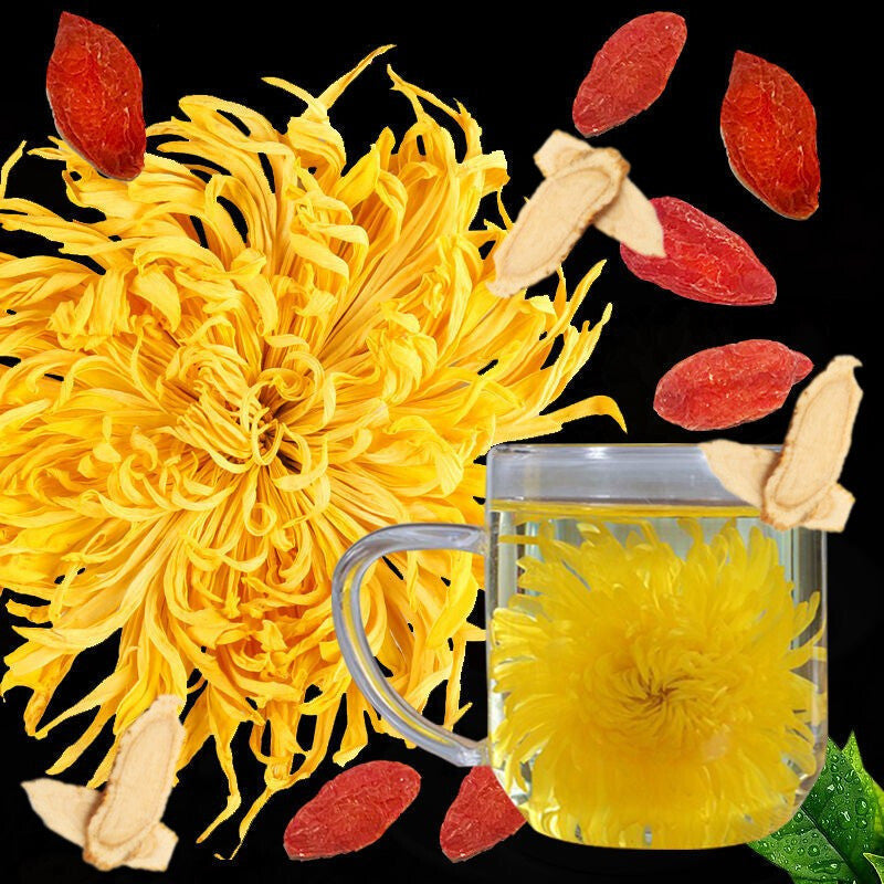 Royal Chrysanthemum Goji Ginseng Cassia Herbal Tea Bags Eye Health Liver Cleanse Main image