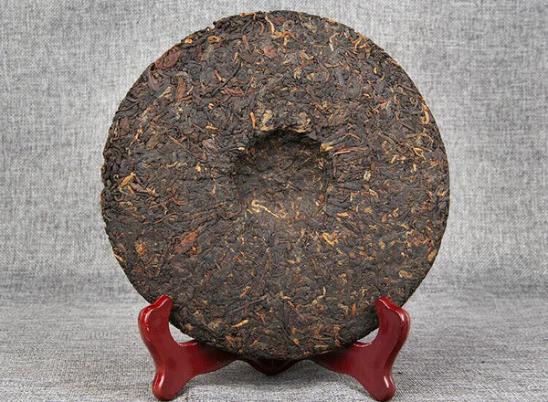 Yunnan Pu'er Qizi Cake Tea Ripe Cake Tea Cake 400g Ten Years Old Fragrance