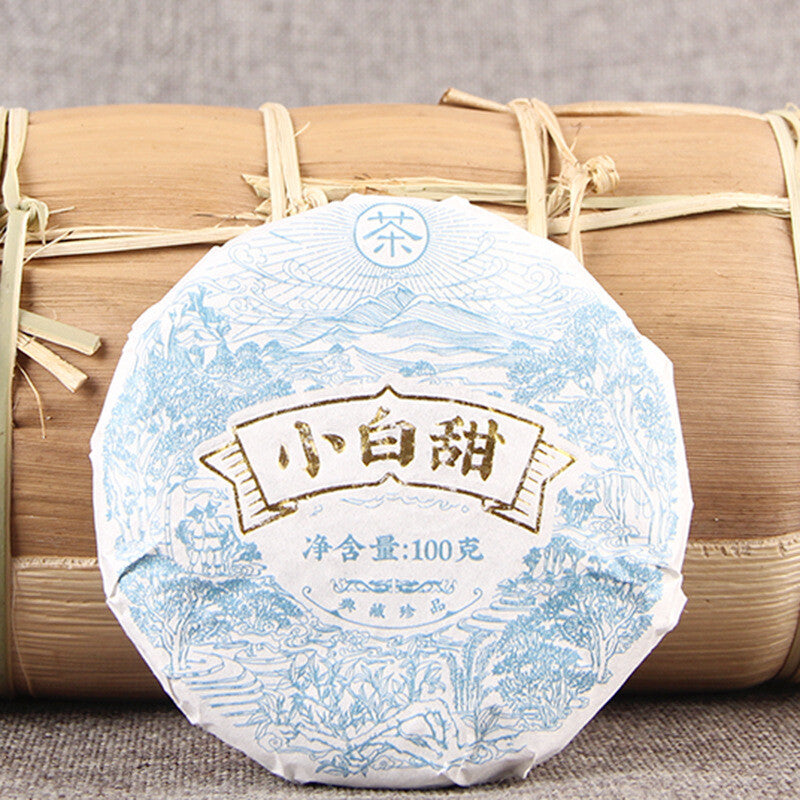 Chinese White Tea Cake Natural Ancient Tree Xiao Bai Tian 100g High Mountain Tea Main image