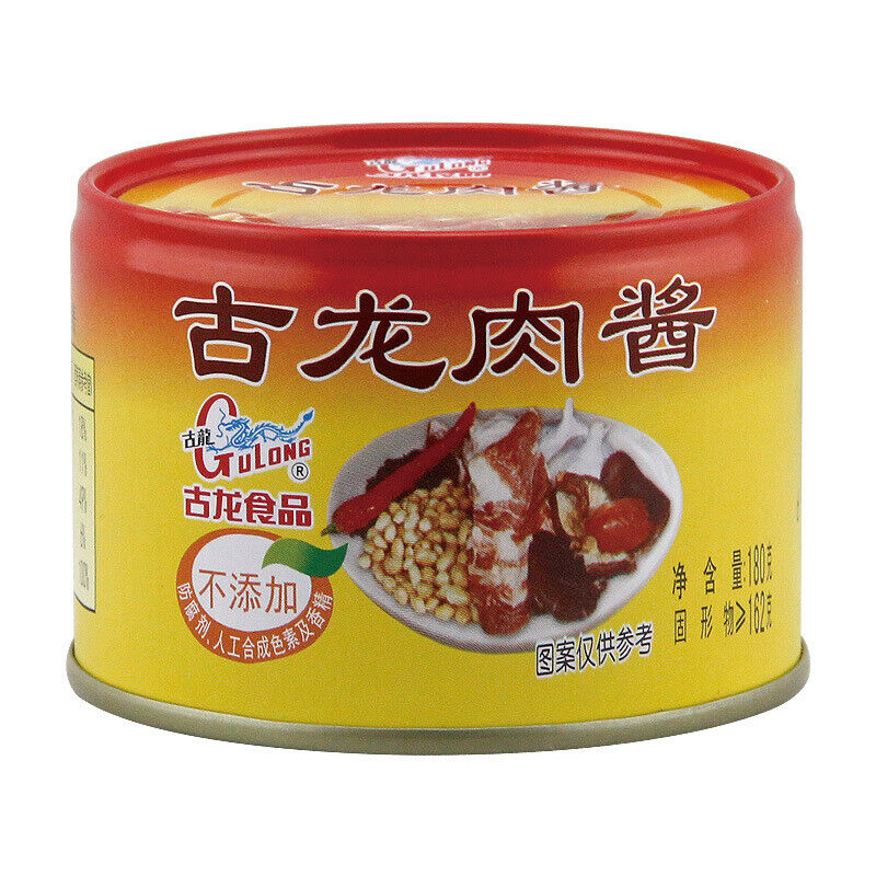 Gulong Xiamen specialty meat sauce shiitake mushroom meat sauce 180g food canned