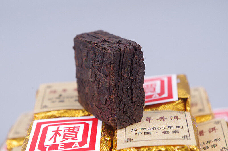 云南 Pu'er Tea Leaves Aged Small Golden Brick 600g Chen Xiang Mini Tuo Tea