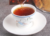 357g Pu'er Old Ripe Tea Cake Yunnan Ripe Pu'er Tea Cake普洱茶熟茶勐海糯米香普洱老熟茶饼云南熟普洱茶饼