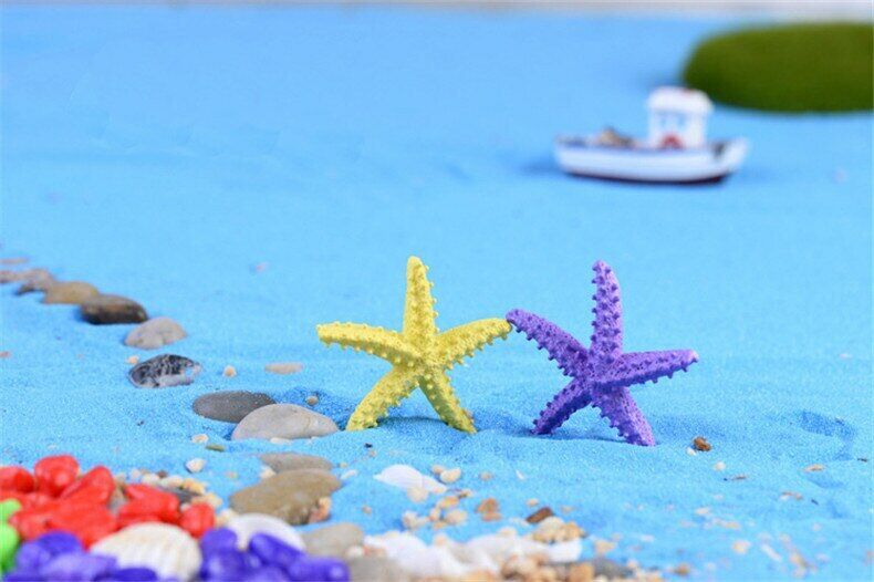 Figurine Mediterranean1pc Style Barbed Resin Starfish Crafts Artificial Figurine