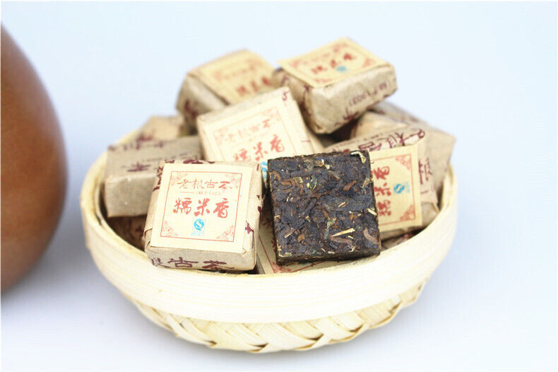 500g Yunnan Menghai Glutinous Rice Pu-erh Tea Pu-erh Mini Tuocha Square Brick
