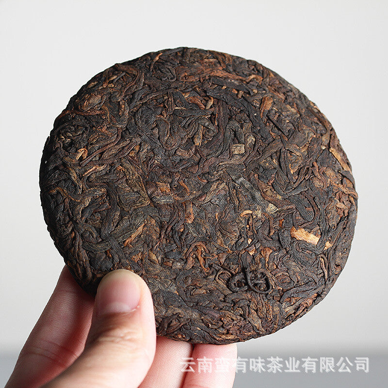 Yunnan Puerh Tea 100g Ancient Tree Golden Bud Small Cake Puerh Tea Cooked Tea Main image