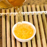 Green Old Tree Raw Tea Cake Yunnan Menghai Pu'er Tea Sleeping Deer Mountain 357g