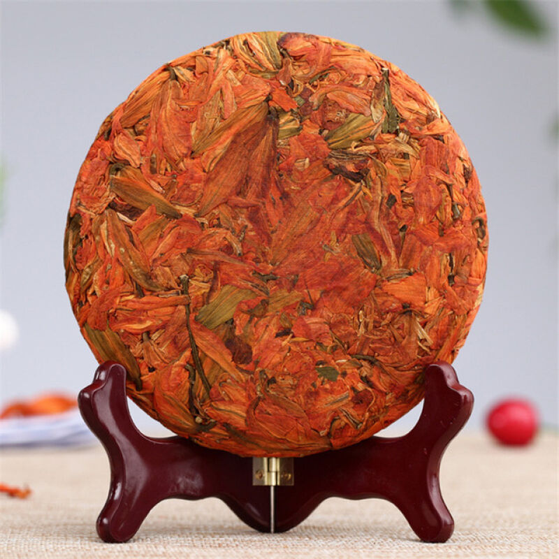 200g Lily Scented Tea Cake Natural Organic Herbal Tea Lungs Cough Sedative Tea Main image