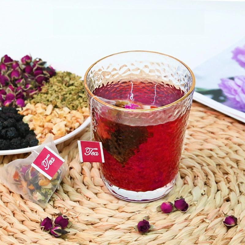 Rose Flower Mulberry Fruit Tea, 5g*20 Bags Premium Apple Rose Lotus Leaf Main image