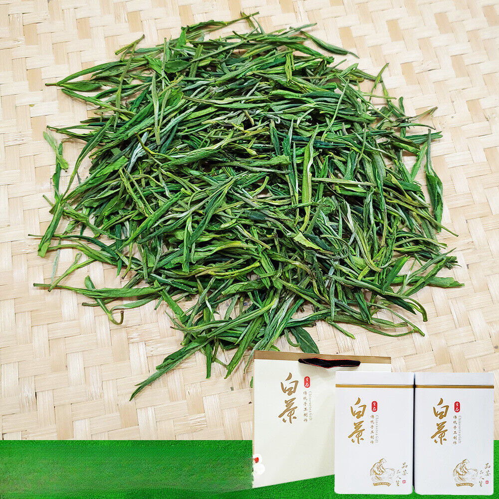 New Tea White Tea Green Tea Mao Feng Type White Leaf Tea Tin 500g/1.1lb