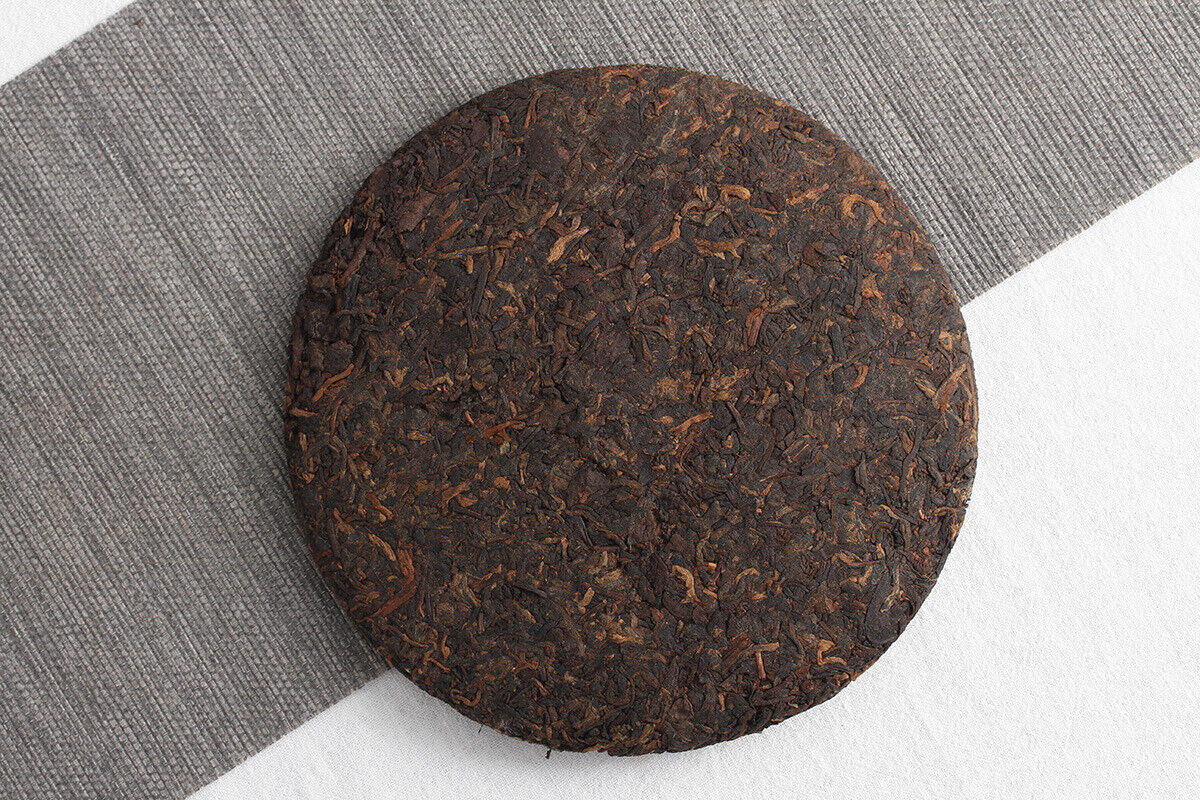 357g Yunnan Puerh Ripe Tea Dry Storage Ripe Tea Menghai Flavor Seven Seed Cake