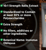 100g Pure Chaga Extract Powder Mushroom Supplement Chaga Mushroom Powder