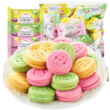 Macaron Sandwich Biscuits Assorted Flavors Crispy Sweet Snack Treat