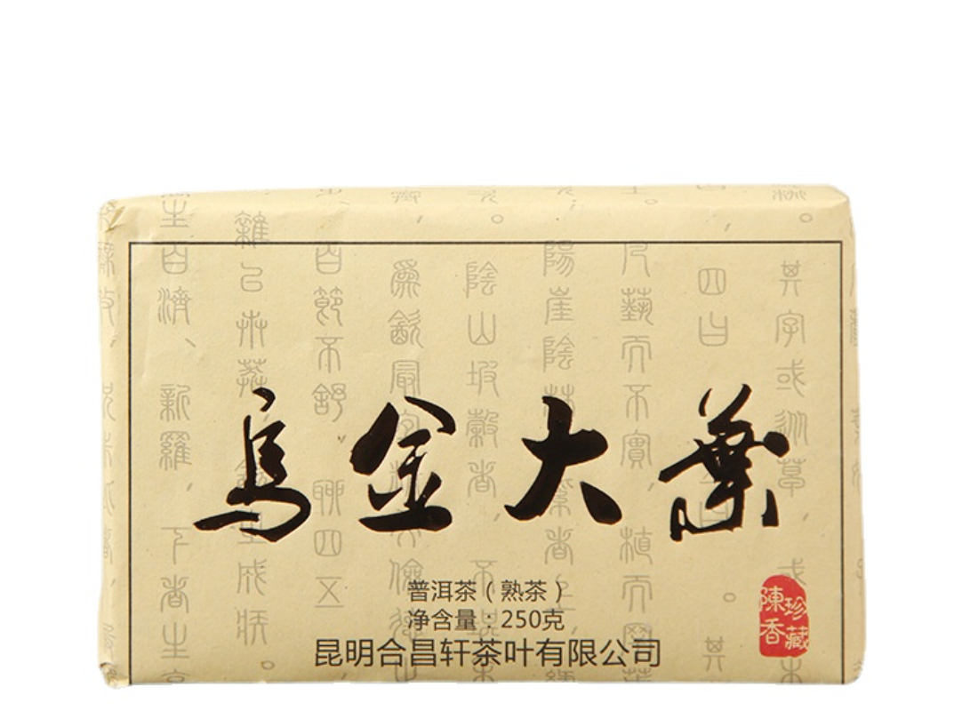 250g Yunnan Da Ye Puerh Tea Brick Oujin Da Ye Ripe Tea Aged Black Tea Main image