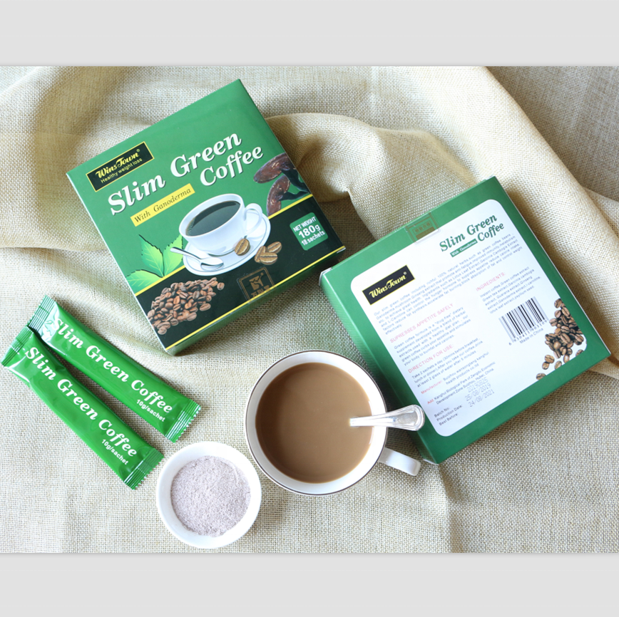 Slimming Healthy Coffee Powderinstant Slim Green Coffee Lose Weight 10g*18