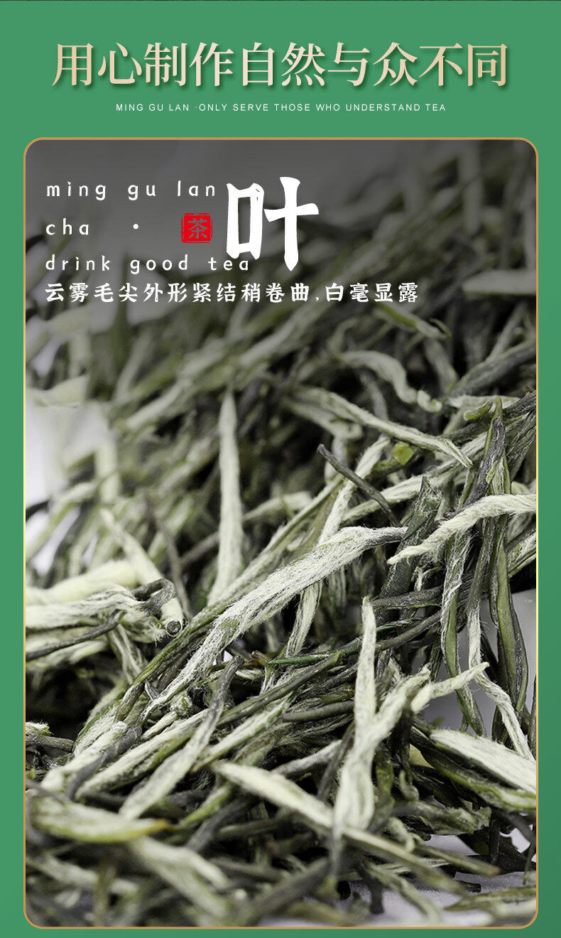 Minggulan Yunwu Maojian Tea Green Tea Spring Good Tea Stir-fried Young Buds 76g