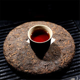 357g No.tea tree Yunnan Ripe Puer Tea Black Tea Puerh Cake Ancient Pu-erh