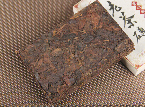200g Pu'er Tea Made of Aged Raw Materials, Aged Pu'er Tea Bricks Ripe Tea Brick