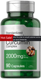 Turmeric curcumin contains bioprotein | 2000 mg | 90 capsules | Horbaach -