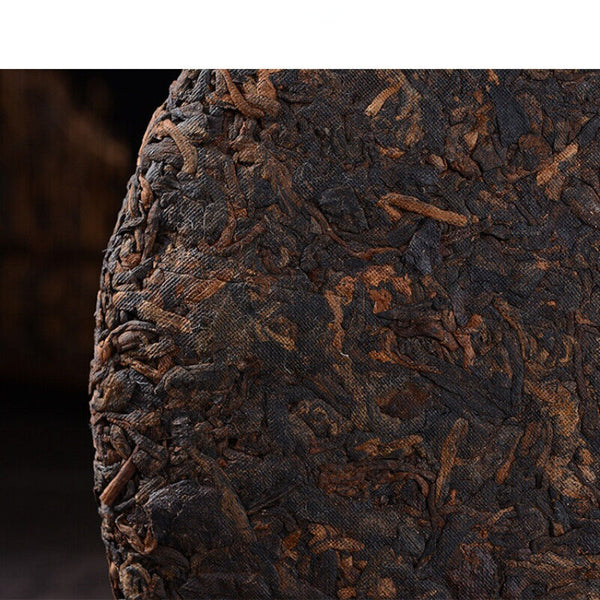 Pu-Erh Cooked Tea Cake Premium Yunnan Old Tree Puer Tea Organic Black Tea 357g