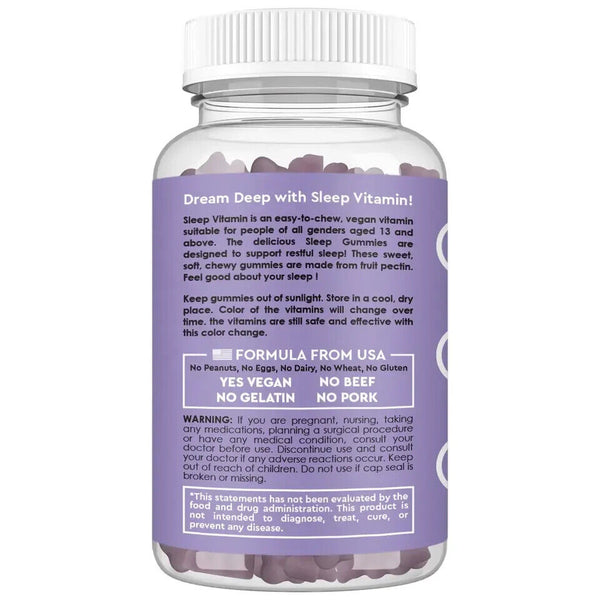 Dietary Supplement Vegan Me*latonin Gummies for Relaxation and Sleep 60PCS