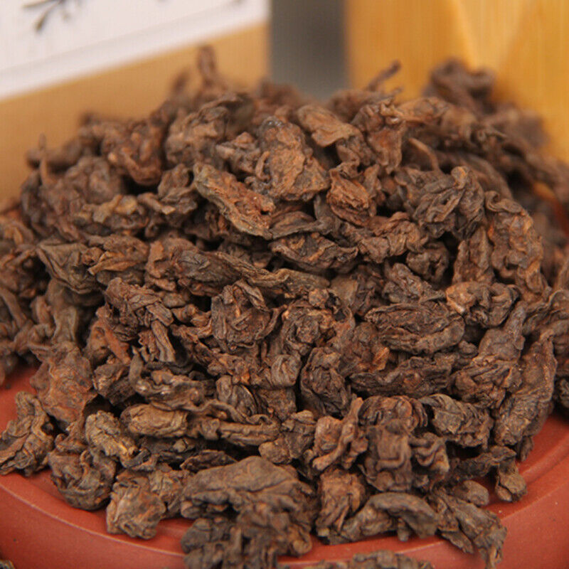 200g Yunnan Mini Old Ripe Puer Tea 2018 Muzhi Pearl Lao Cha Tou Shu Puer Tea