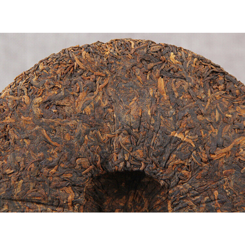 TeaPu'er Tea Ancient Tree Pu'er Tea Ripe Tea Cake 357g Black Tea Yunnan Pu'er Tea