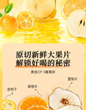 Fruit Tea Blend with Freeze-Dried Fruits Kumquat Snow Pear Hot Orange Tea