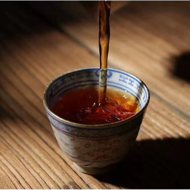 Pu'er Qizi Tea Golden Bud Cake Pu'er Tea 357g Yunnan Tea Menghai Tea Cake Old