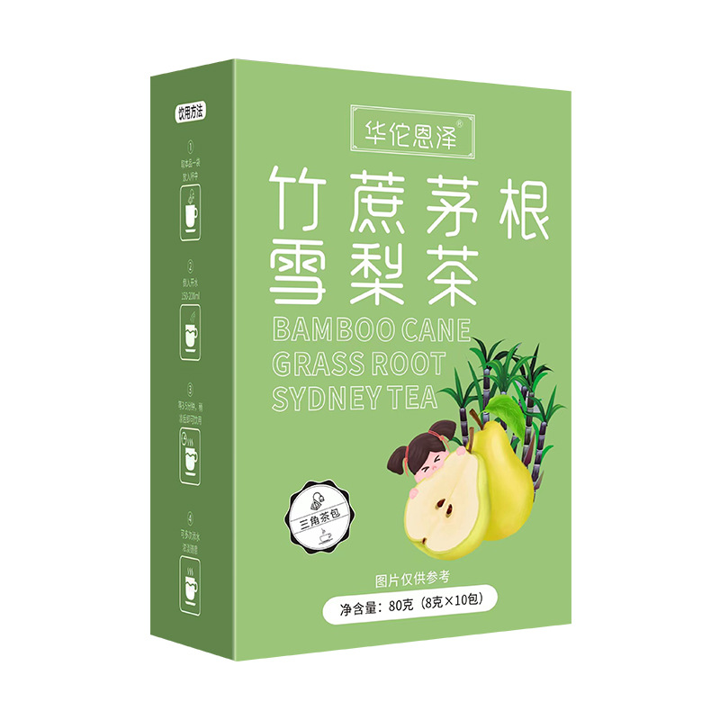 Bamboo Cane and Roots of Snow Pear Tea Triangle Bag No-boil Tea Bags 80g Main image