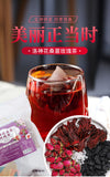 Mulberry Rose Hibiscus Tea, Refreshing Sweet and Sour Summer Fruit Drink