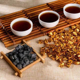 15 kinds of Pu'er tea paste rose jasmine tangerine peel Panax notoginseng tea