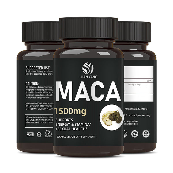 100% Natural Maca Capsules 60 Capsules Vegetarian Capsules