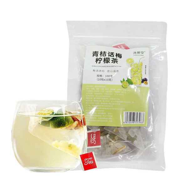 Summer Cold Brew: Green Plum, Lemon Tea with Freeze-Dried Fruits