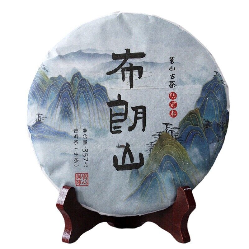 357g Yunnan Pu'er Tea Menghai Tea Raw Tea Pu'er Bulang Mountain Raw Cake Raw Pu Main image