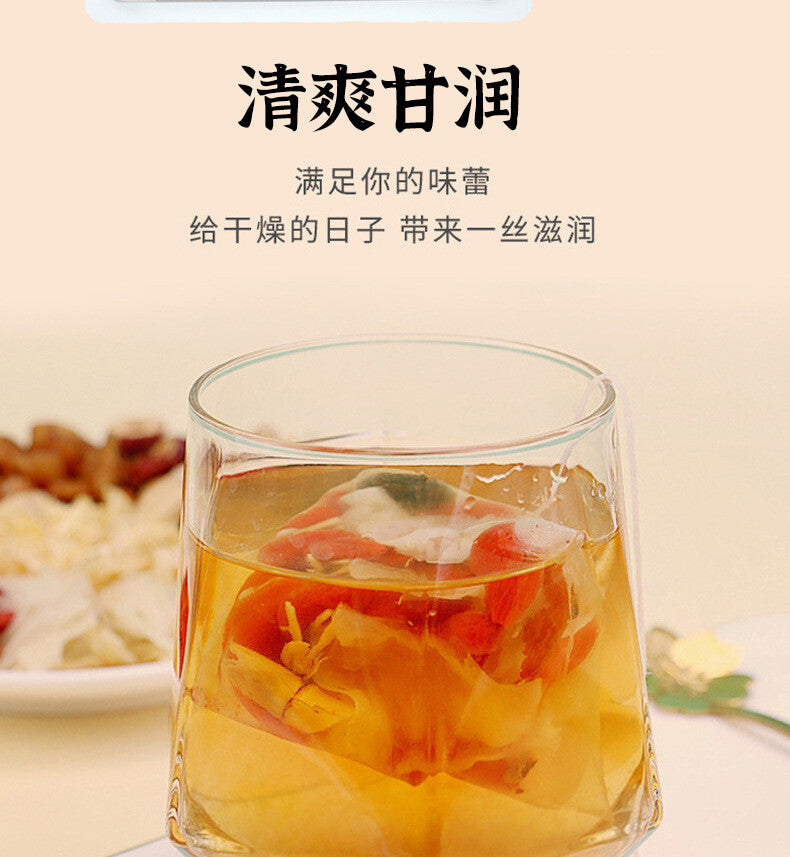 Snow Pear & White Fungus, Instant Tea Bags Small Pear Soup Tea