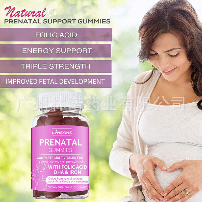 PRENATAL GUMMIES ,MULTI and DHA,FOLATE｜60 Gummies