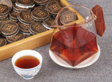 500g Yunnan Chenpi Pu'er tea cake citrus ripe tea black tea small jade cake