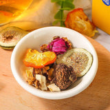 Morning C, evening A tea, lemon cactus tea, mulberry black wolfberry rose tea